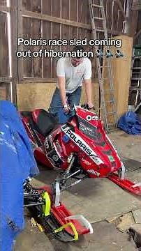 2018 Polaris 600r race sled first start of the year 🔥🔥🔥 #polaris #600r #racesled #snowmobile