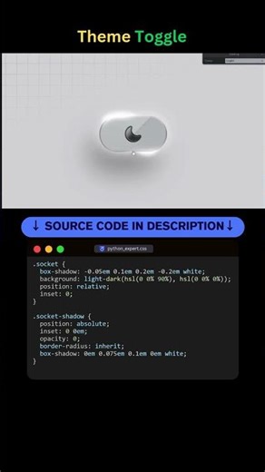 Theme Toggle – Smooth Dark/Light Switch! #coding #programming #theme #toggle #switch #togglebuttons