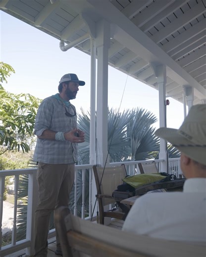 At the recent Orvis saltwater fly-fishing school at the Delphi Club (@thedelphibonefishclub) in Abaco, hosted by Orvis’s Peter Kutzer, eight anglers had the opportunity to hone their casting and flats-fishing skills, with tons of one-on-one instruction from a master teacher. Peter brings a vast wealth of knowledge of all things fly fishing, and his effectiveness as teacher lies in his infectious energy, his experience helping others take their angling to the next level, his great storytelling ab