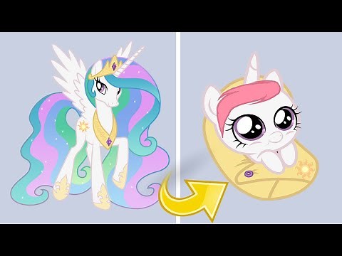 Princess Celestia as Baby MLP My Little Pony