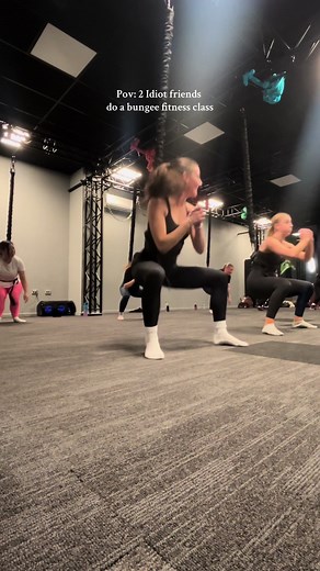 Hilarious Bungee Fitness Class with Idiot Friends!