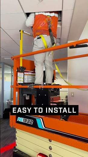 Reach higher with the scissor mid-rail scissor deck ✂️ #JLG #JLGLift #Shorts