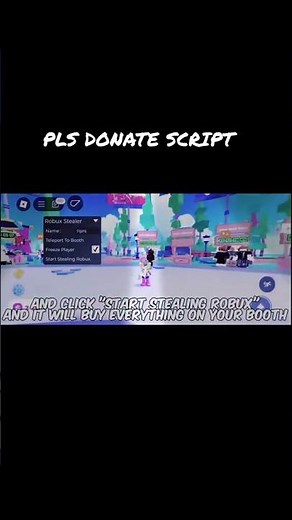 Pls donate script to Steal robux