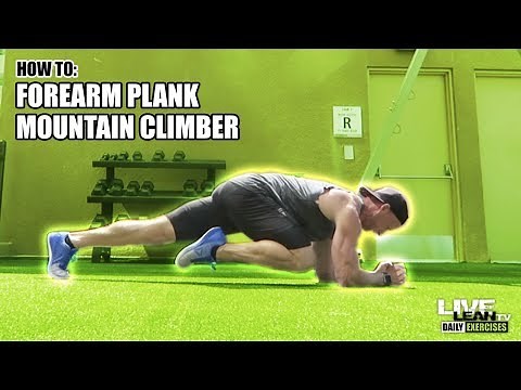 How To Do A FOREARM PLANK MOUNTAIN CLIMBER | Exercise Demonstration Video and Guide