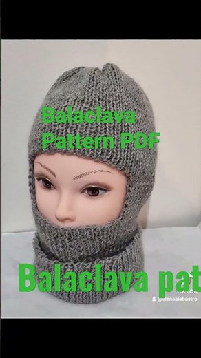 How to tie a balaclava. Easy Knit Balaclava. Instructions. Pattern.
