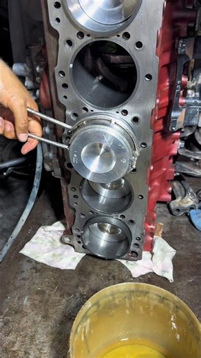 Powerful Engine Piston Installation! #automobile #viral #shorts