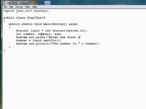 Java Programming - Scanner To Input Numbers Tutorial