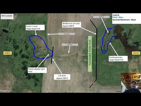 Plan and design for floodable duck hunting impoundment