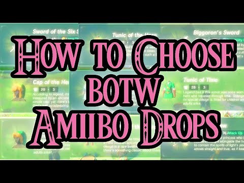 How to choose Amiibo Items in Zelda Breath of The Wild | BoTW