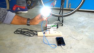 5.5K views · 121 reactions | Bicycle Generator - Exercise and Generate Electricity It is a stationary exercise bike.You can charge your phone in emergency and generate electricity. Homemade human-powered bike generator. Here I used 12v gear motor ,500w car inverter,etc. ------------------------------------------------------------------------------------------------ Thank you for watching . | Creative Etc. | Facebook