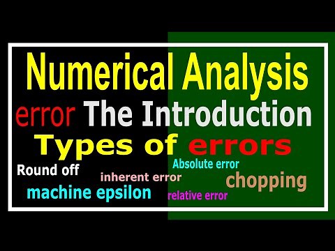 Lecture-02-Types of errors in Numerical Analysis