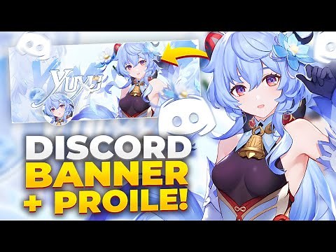 How to make custom Discord Profile Banner on Photoshop | Genshin impact ganyu Tutorial [ Photoshop ]