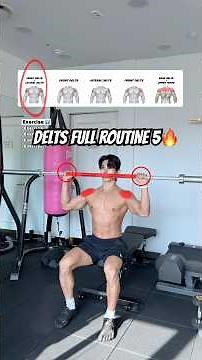 🔸5 Shoulder Exercises with Only Barbell & Dumbbells (Front/Side/Rear Delts) #shoulder #fitnesstips