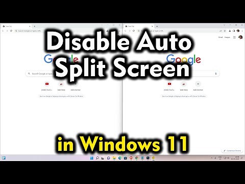 How to Disable Auto Split Screen on Windows 11