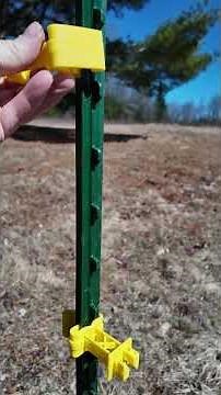 Installing Electric Fence Insulators On T-post