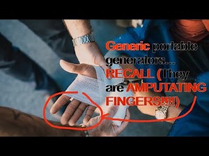 Generac recalls portable generators after 24 people got fingers cut off!