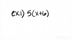 How to Use the Distributive Property with Whole Number Coefficients | Algebra | Study.com