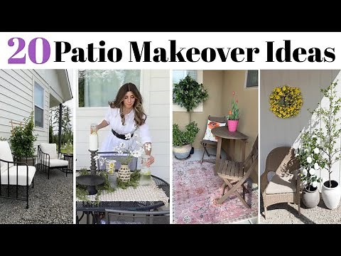 20 PATIO MAKEOVER IDEAS / Creating The Perfect Porch Space for Spring & Summer on a Budget