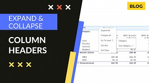 How to Expand and Collapse Column Headers in Power BI - Inforiver