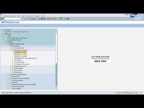 SAP MM - Purchase Requisition