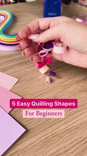5 Easy Quilling Shapes for Beginners Tutorial