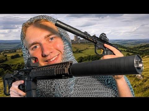 ASMR medieval knight sells you firearms