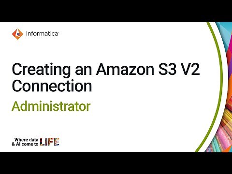 Creating an Amazon S3 V2 Connection in Administrator