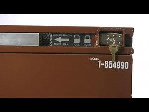 JOBOX Installing Padlock On Job Site Products