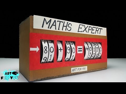 Maths Project From Cardboard | Maths working model for school exhibition | Maths exhibition ideas