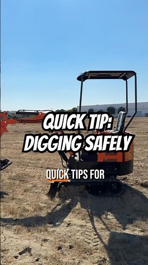 Digging Safely With You AHM Mini Excavator! #miniexcavator