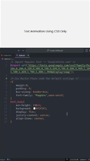 Text Reveal Animation with HTML and CSS #cssanimation