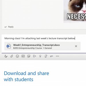 Preempt the barrage of questions. Microsoft Teams can now auto generate a transcript from Microsoft Stream and send it directly to your students. Learn how! Save time by automatically generating a transcript of your class lecture and having it sent directly to your students. | Microsoft Education | Facebook