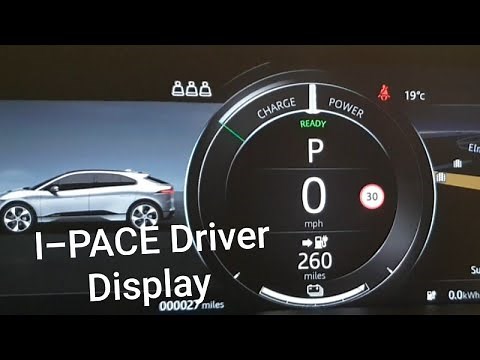 I-PACE Driver display