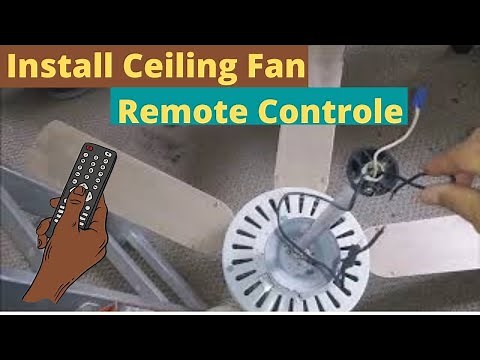 How To Install A Universal Ceiling Fan Remote Control On An Old Fan - Step By Step