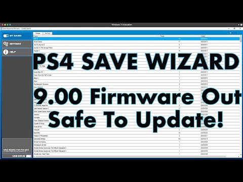 PS4 Save Wizard Update - 9.00 Firmware Released | Ok To Update System!💥