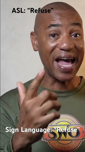 ASL: How to sign, “Refuse”