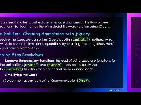 Create Smooth Animations with jQuery for Your Navbar