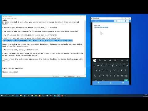 Load XAMPP localhost in Android Device Tutorial