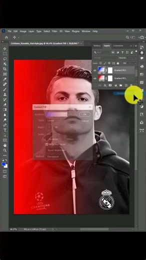 Black & White Image Glow Up with Gradient Effects #fyp #foryou #shorts #trending #viral