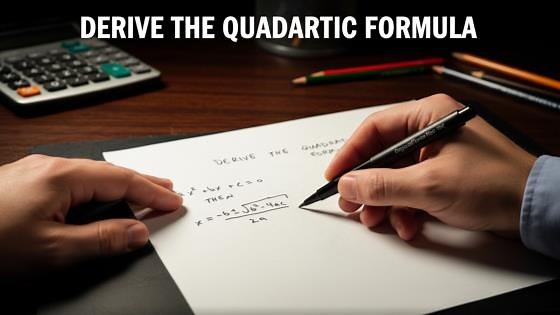 Deriving the quadratic formula: explained simply