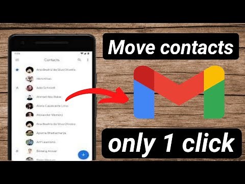 How to Move mobile contacts to gmail account /move contacts to google account