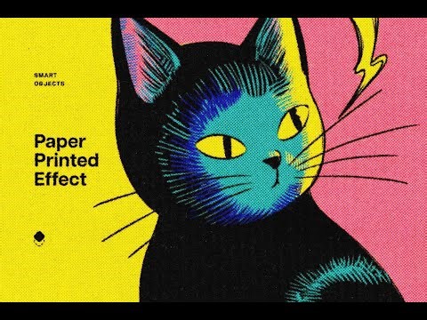 Halftone Print Effect Download