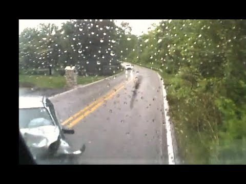 Dashcam video shows head-on crash between fire engine & car