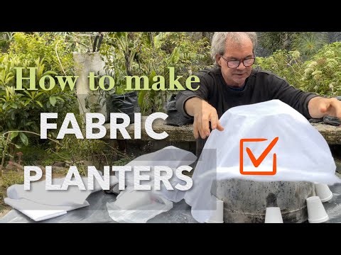 How to create fabric planters using cement! #cementfabricplantpots #cementfabricplanters #planters