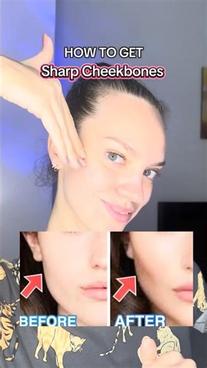 Snatched Cheekbones in 1 Min!🔥| Face Massage| Facial Yoga