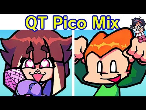 Friday Night Funkin' - VS QT: REWIRED Mini Update | Pico Mix (FNF Mod) (BF/GF) Blissful/Obliterated
