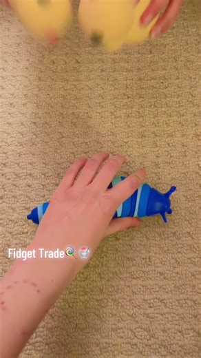 Fidget Trading Fun with Blue Snail Toys