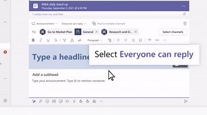 Post a message to multiple channels - Microsoft Support