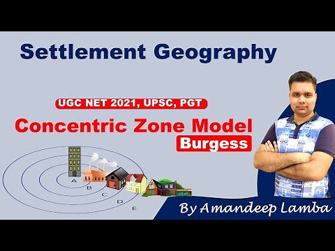 Concentric Zone Model | Burgess Concentric Ring Model | Urban Morphology | Settlement Geography |NET