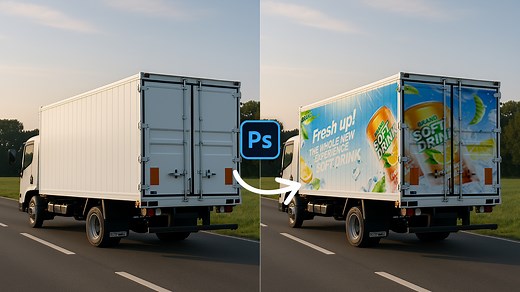 902K views · 4.3K reactions | How to make truck mockup in Adobe Photoshop | Photoshop Tutorial #truckmockup #photoshop #adobephotoshop #photoshoptutorial | Graphics Solution Tricks | Facebook